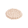 Felt coaster - Diameter 14 cm - Natural color