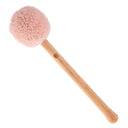 Profi Gong Mallet Soft Line M Summer Edition with a pastel pink plush head and a light-colored wooden handle