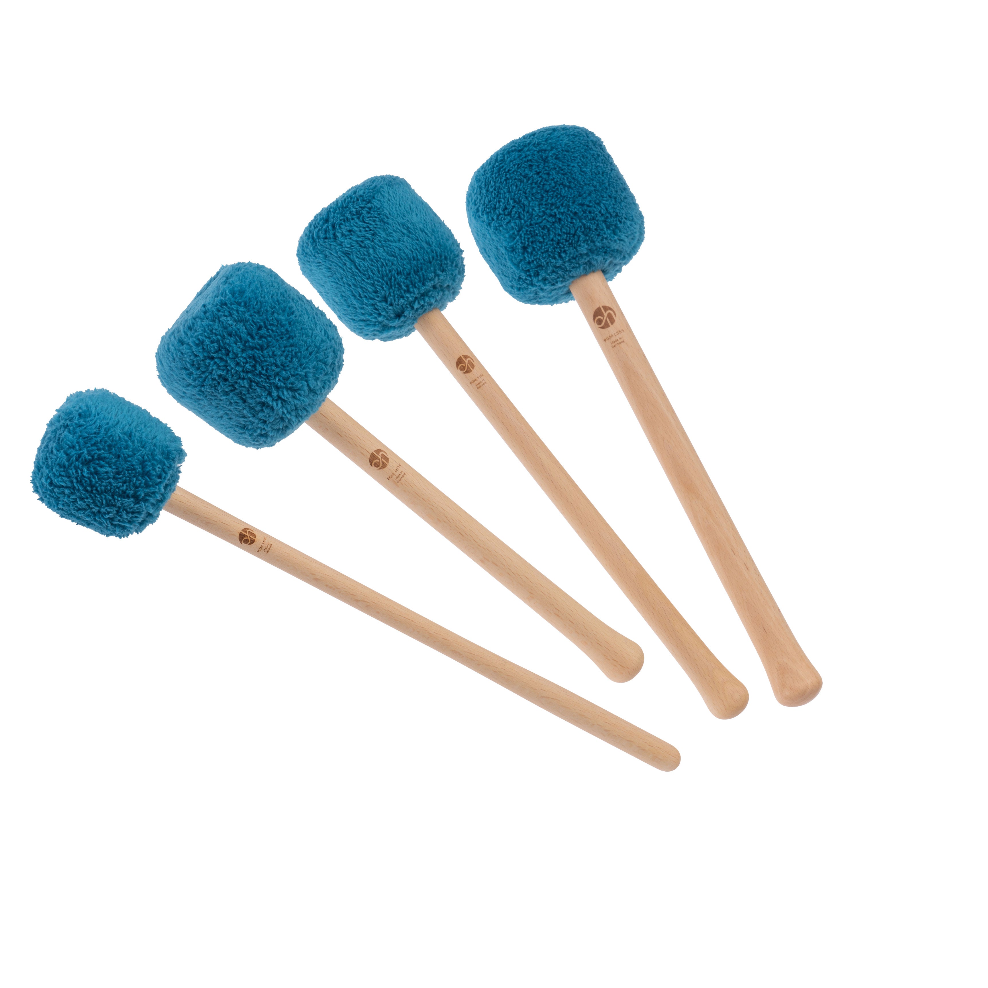 Professional Gong Mallet Set - Color: petrol